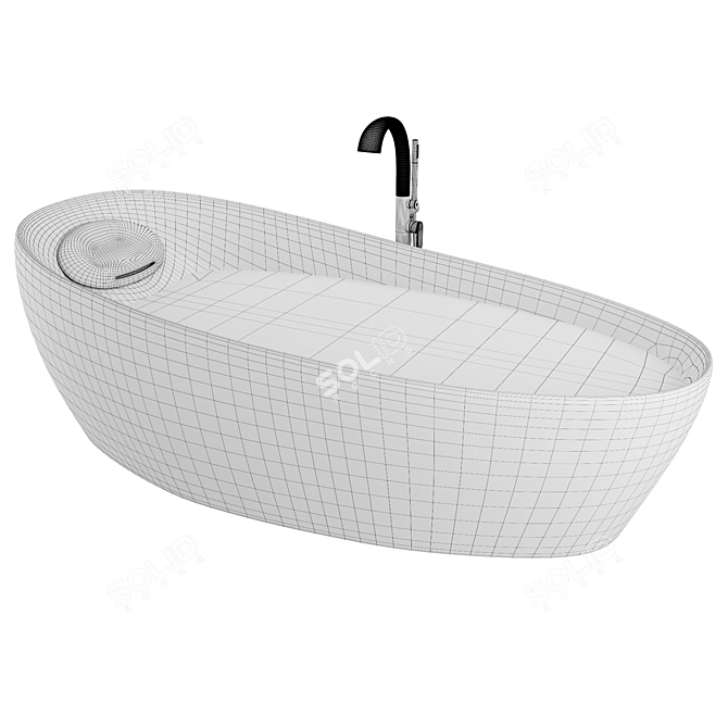 Neorest Zero Freestanding Soaking Tub 3D model image 3