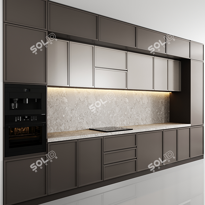 Kitchen Module 3D Asset Library 3D model image 2