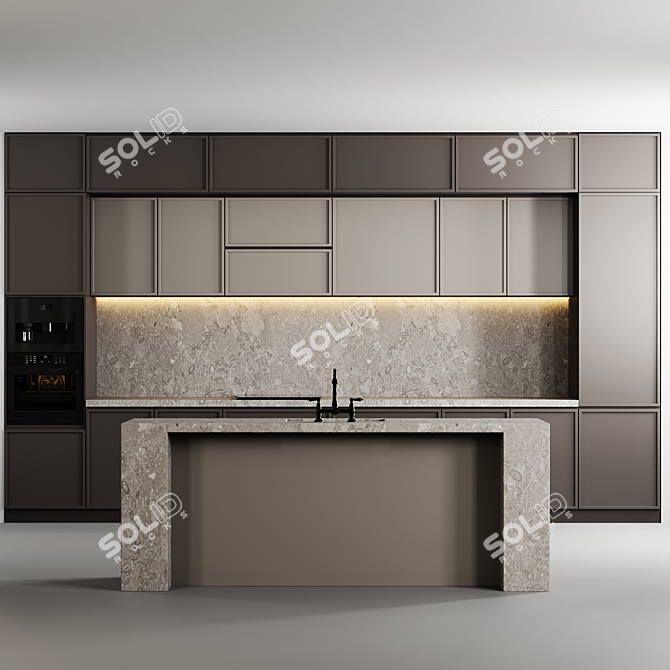 Kitchen Module 3D Asset Library 3D model image 5