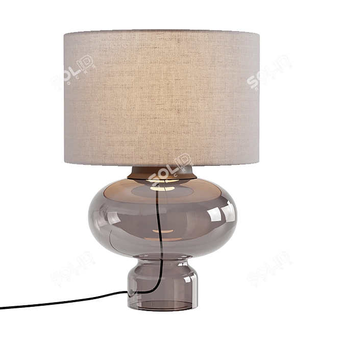 EDMUND Table Lamp, Gray 3D model image 2