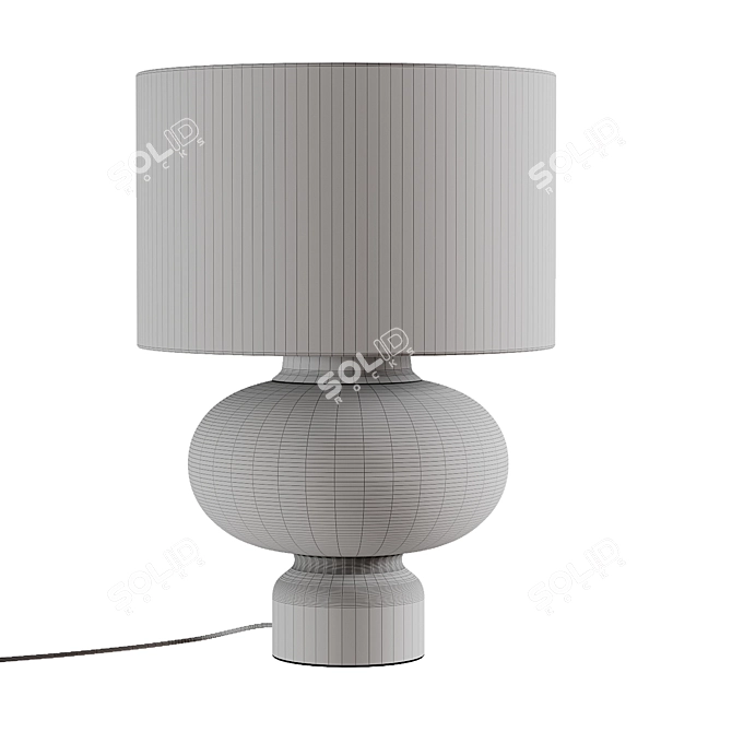 EDMUND Table Lamp, Gray 3D model image 3