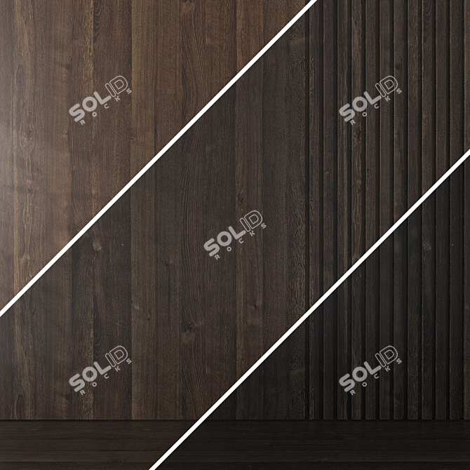 Seamless Oak Textures Set 3D model image 5