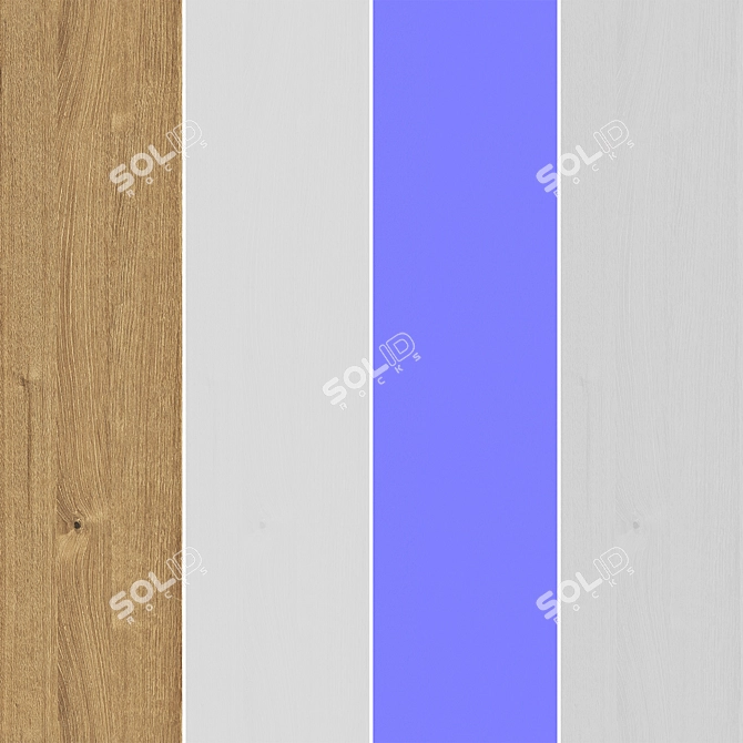 Seamless Oak Textures Set 3D model image 6