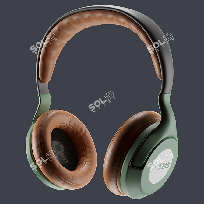 Premium 2016 Headphone 3D Model 3D model image 1