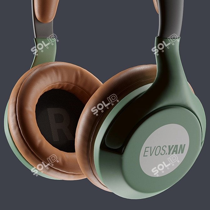 Premium 2016 Headphone 3D Model 3D model image 2