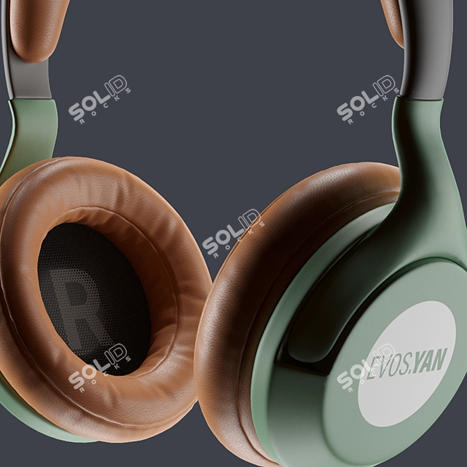 Premium 2016 Headphone 3D Model 3D model image 6