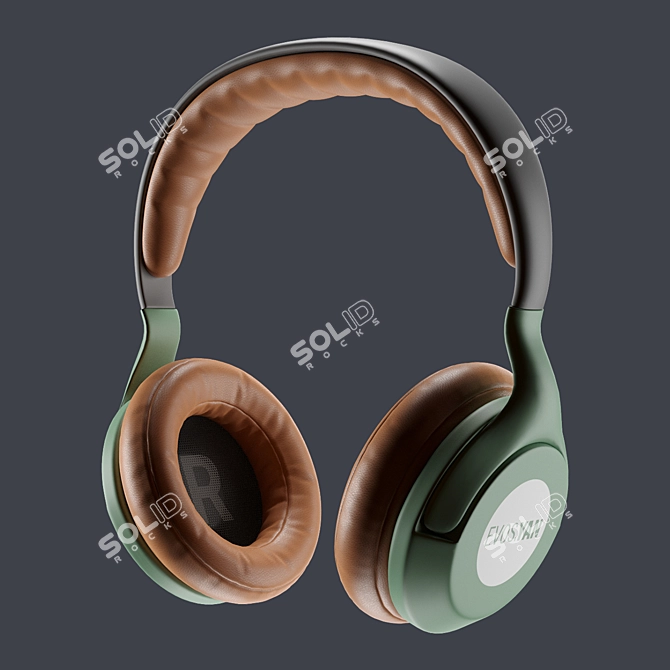 Premium 2016 Headphone 3D Model 3D model image 8