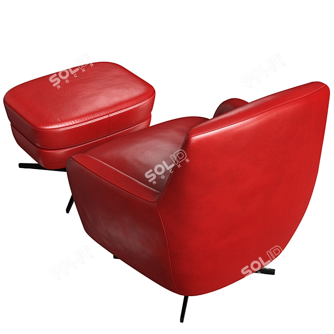 Modern Classic Lounge Chair: Bodema Carol 3D model image 3