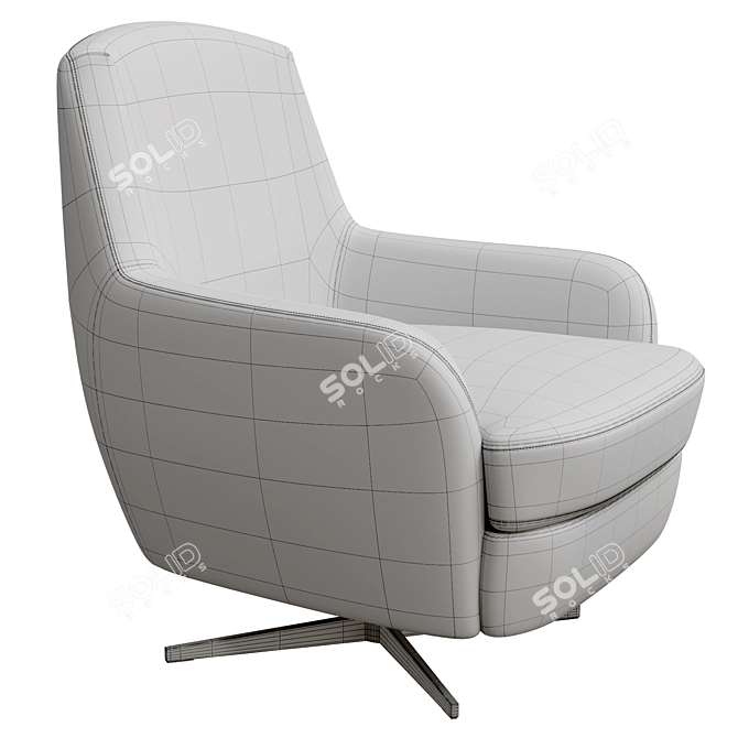 Modern Classic Lounge Chair: Bodema Carol 3D model image 6