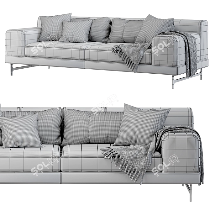 Modern Navona New Sofa Set 3D model image 4