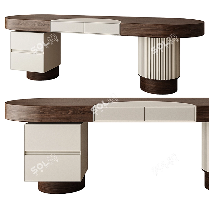 Luxury Olimpia Writing Desks Collection 3D model image 1