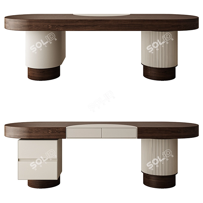 Luxury Olimpia Writing Desks Collection 3D model image 2