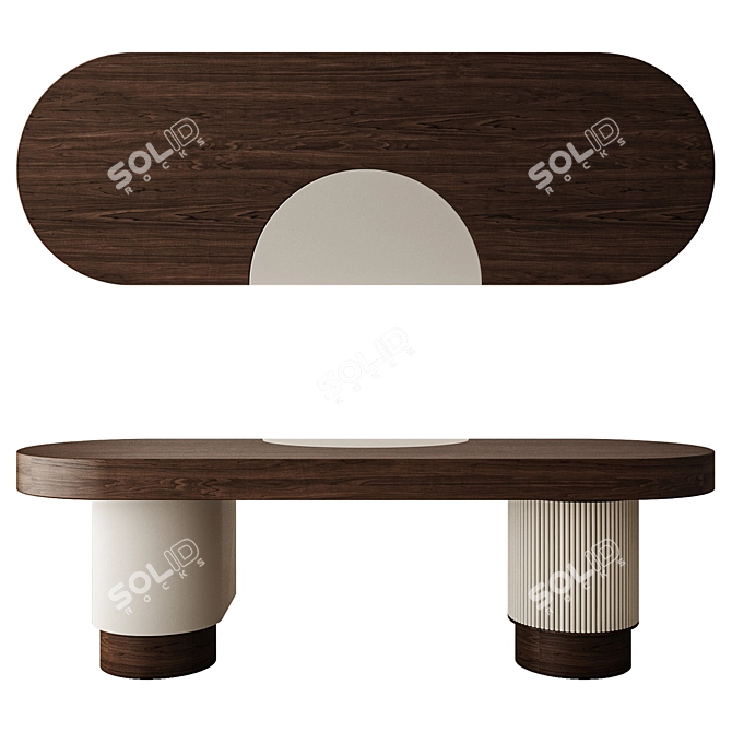 Luxury Olimpia Writing Desks Collection 3D model image 3