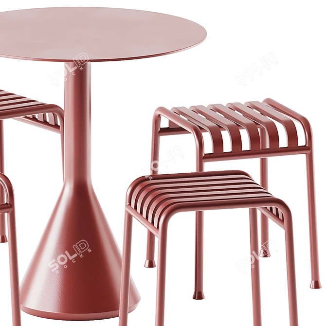  Hay Palissade Collection Cone Set 3D model image 3