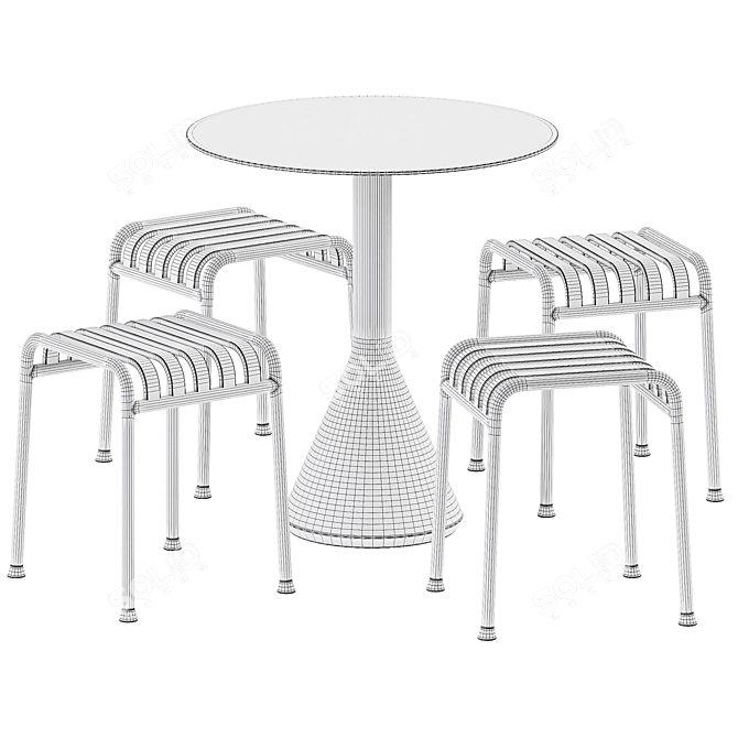  Hay Palissade Collection Cone Set 3D model image 4