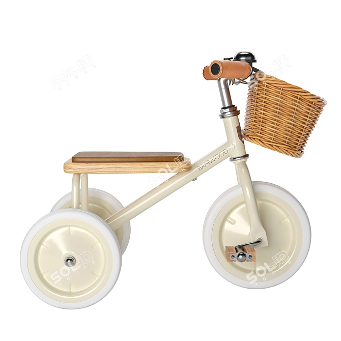 Premium Banwood Cream Trike 3D model image 2