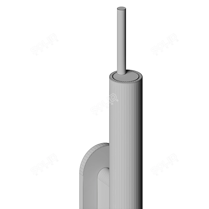 Sleek LED Outdoor Wall Sconce 3D model image 5