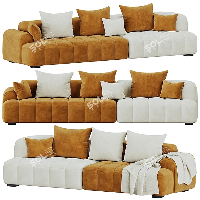 Modern Modular Jaden Sofa Set 3D model image 1