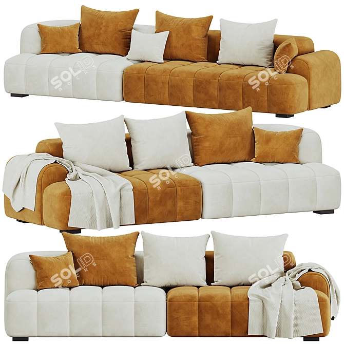 Modern Modular Jaden Sofa Set 3D model image 2