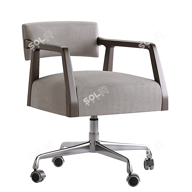 Elegant Tyler Desk Chair 3D model image 1