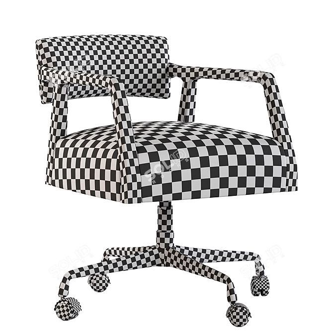 Elegant Tyler Desk Chair 3D model image 5