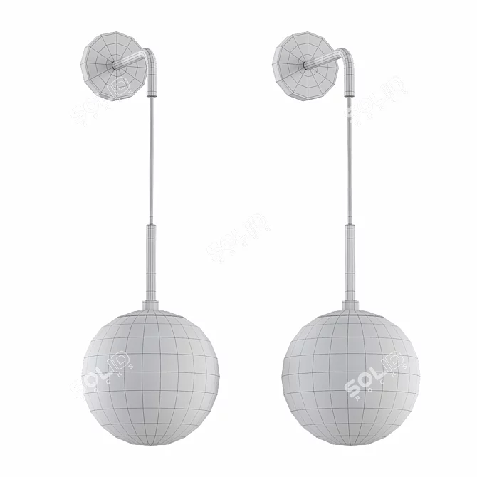 Modern LED Wall Lamp 3D model image 2