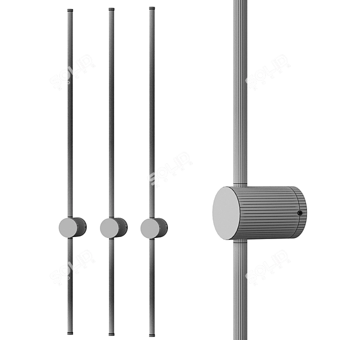 KEMMA GLOSS LED Wall Light 3D model image 2