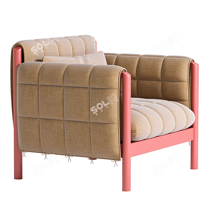 Contemporary Hilda Armchair 3D Model 3D model image 2