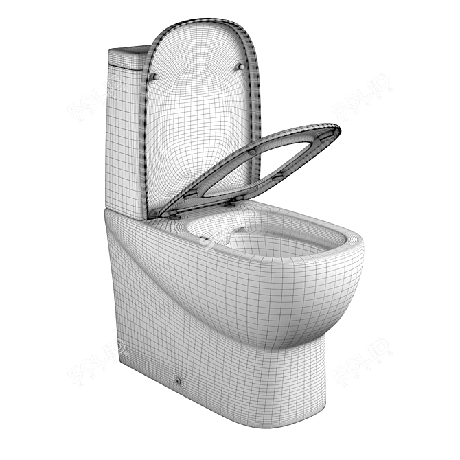 Infinity Rimless WC, 3D Download 3D model image 9