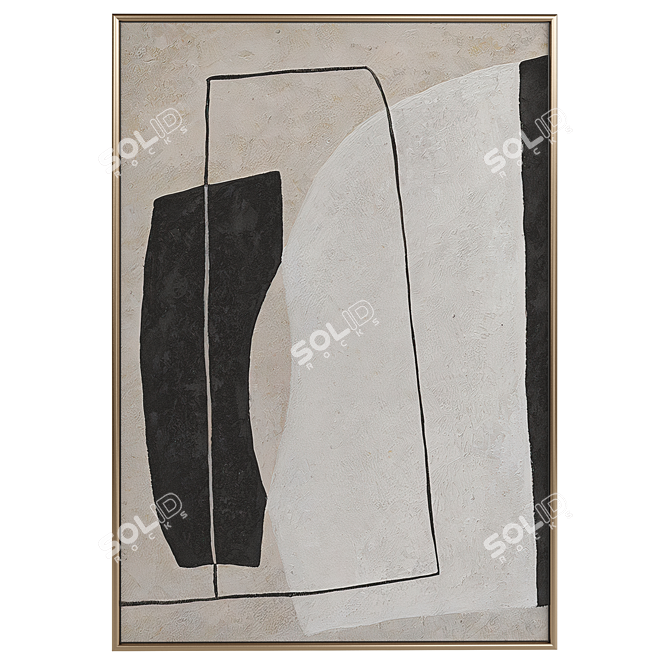 Abstract Minimalist Painting Set 3D model image 4