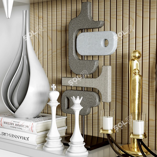 Elegant Decor Set 2015 3D model image 3