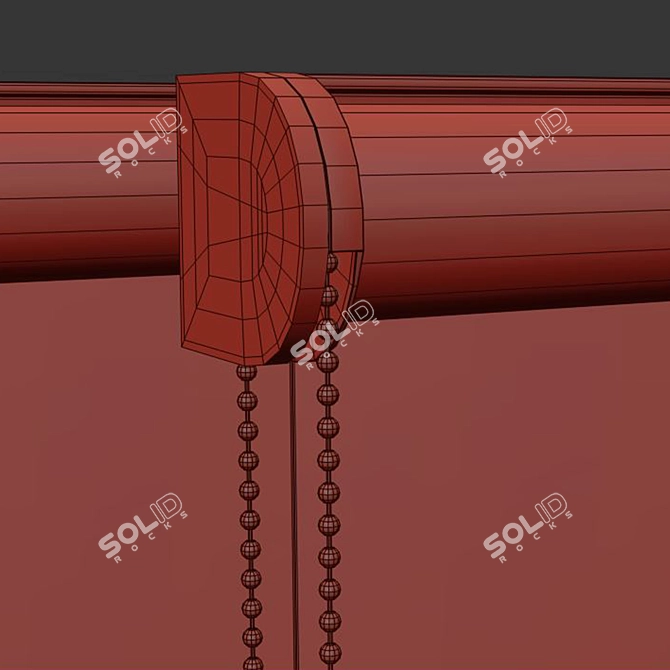 Modern Roller Blinds Set 07 3D model image 3