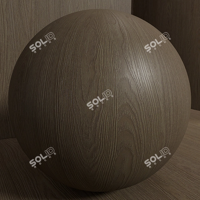 Seamless Ash Wood Material Set 3D model image 6