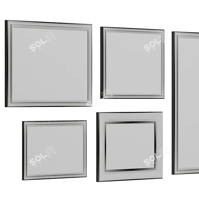 Vintage Style Art Set 3D model image 2