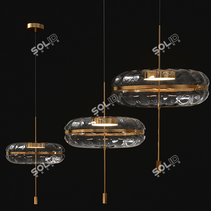 Elegant Dona Design Lamps 3D model image 2