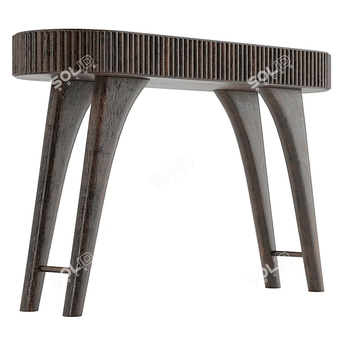 Modern Robert Console with UV Unwrap 3D model image 4