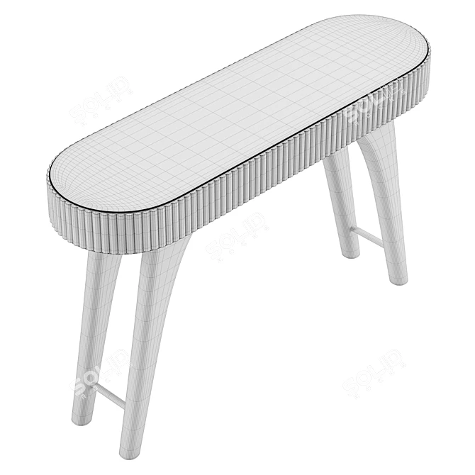Modern Robert Console with UV Unwrap 3D model image 6