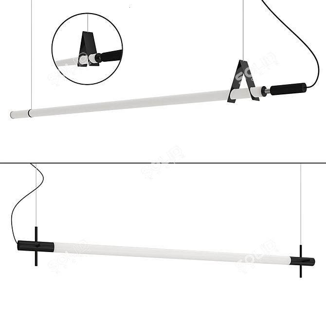 Sleek Lampatron FABIA DELIA Set 3D model image 1