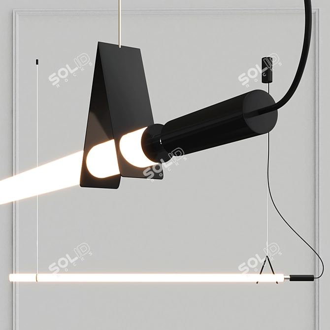 Sleek Lampatron FABIA DELIA Set 3D model image 3