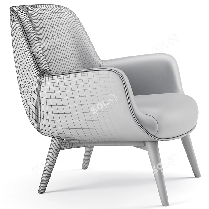 Gretchen Mesh Occasional Chair 3D model image 6