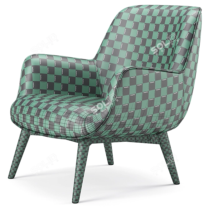 Gretchen Mesh Occasional Chair 3D model image 7