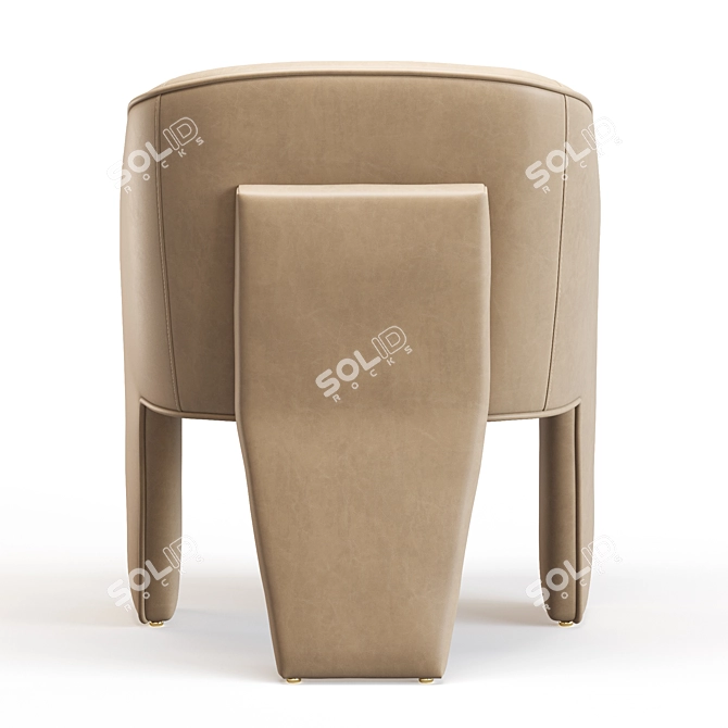 Sophisticated Fae Dining Chair 3D model image 4