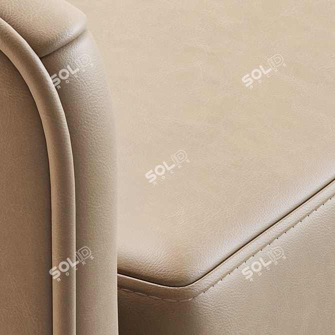 Sophisticated Fae Dining Chair 3D model image 5