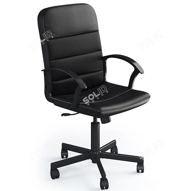 Ergonomic Swivel Chair Height Adjustable 3D model image 2