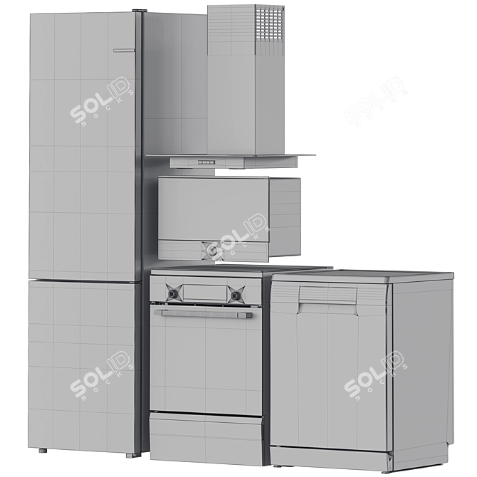 Bosch Kitchen Appliance Set 13 3D model image 7