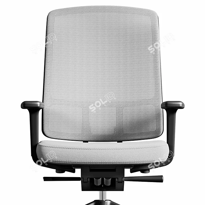 Stylish Vitra AM Office Chair 3D model image 3