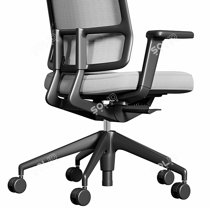 Stylish Vitra AM Office Chair 3D model image 4