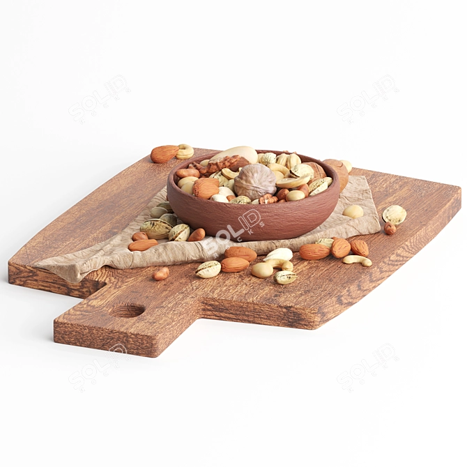 Exquisite Mixed Nuts Collection 3D model image 3