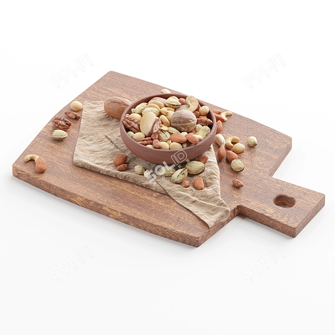 Exquisite Mixed Nuts Collection 3D model image 5