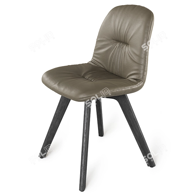 Elegant Chantal Chair by Bontempi 3D model image 4